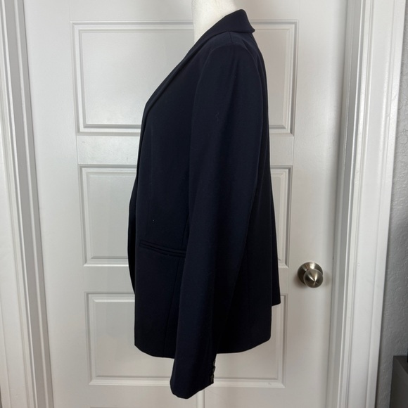 J. Crew Women’s Parke Navy Blue wool one-button blazer size 14 - Picture 4 of 10